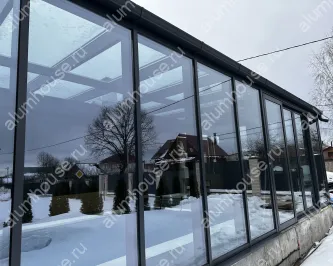 Стеклянный павильон для бассейна из алюминия