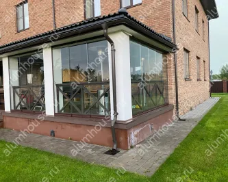 Легкое остекление веранды слайд системой