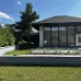 Превью - Строительство теплой беседки с остеклением и дверью гармошка