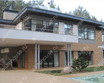 Остекление загородного дома алюминиевым профилем