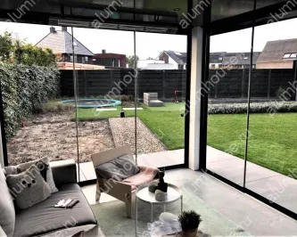 Легкое остекление беседки