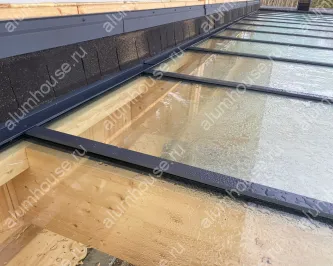 Остекление деревянной крыши