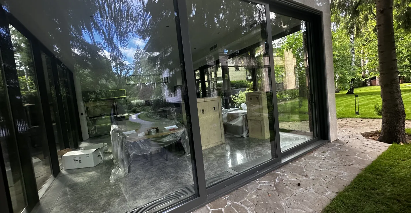 Холодное остекление беседки