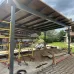 Превью - Навес для двух автомобилей на металлическом каркасе