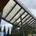 Превью - Стеклянный навес на спайдерном креплении из нержавеющей стали