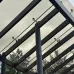 Превью - Стеклянный навес на спайдерном креплении из нержавеющей стали