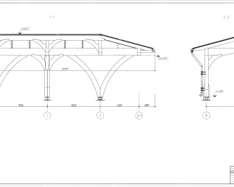 Проект остекления стеклянного навеса по готовому деревянному каркасу