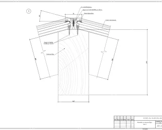 Проект остекления стеклянного навеса по готовому деревянному каркасу