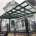 Превью - Стеклянный навес над террасой из алюминия