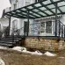 Превью - Стеклянный навес над террасой из алюминия