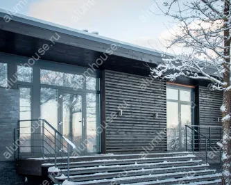 Остекление модульного дома