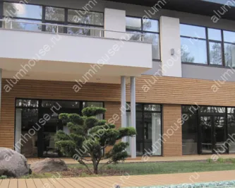 Остекление загородного дома алюминиевым профилем