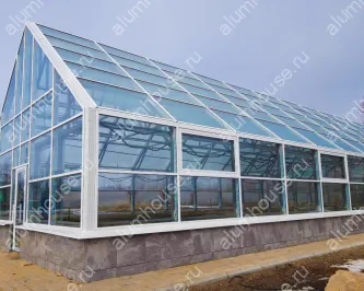 Строительство стеклянной оранжереи из алюминиевого профиля