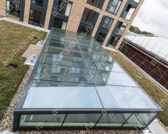 Стеклянная кровля из алюминиевого профиля