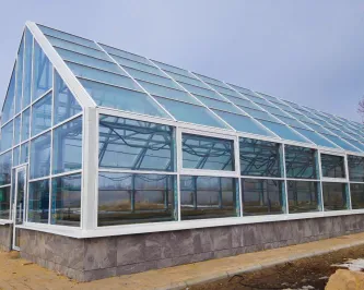Строительство стеклянной оранжереи из алюминиевого профиля