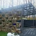 Превью - Навес для автомобиля металлическом каркасе со стеклом