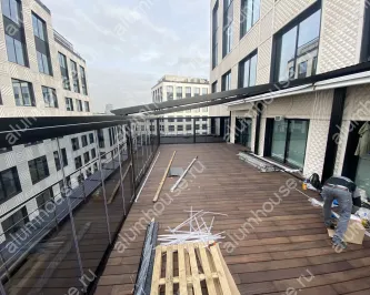 Остекление алюминиевой перголы