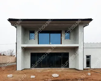 Остекление коттеджа теплым алюминиевым профилем