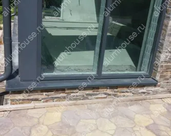 Зимний сад из алюминия интегрированный к дому