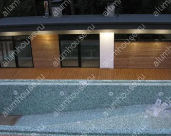 Остекление загородного дома алюминиевым профилем