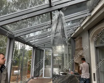 Зимний сад с холодной и теплой зоной