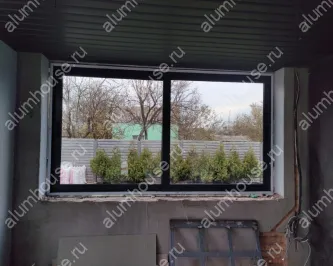 Остекление беседки теплыми раздвижными дверьми