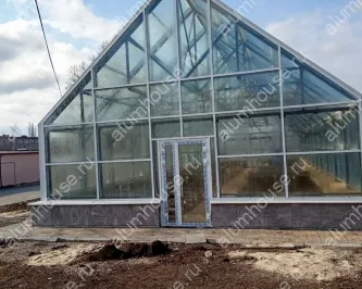 Строительство стеклянной оранжереи из алюминиевого профиля