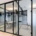 Превью - Стеклянные перегородки в алюминиевом каркасе