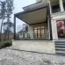 Превью - Стеклянное ограждение перголы в зажимном профиле
