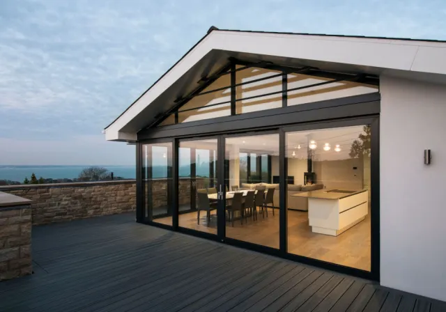 Алюминиевые окна для беседки