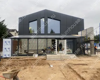 Зимний сад из алюминиевого профиля с несущим металлическим каркасом