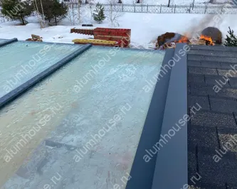 Остекление деревянной крыши