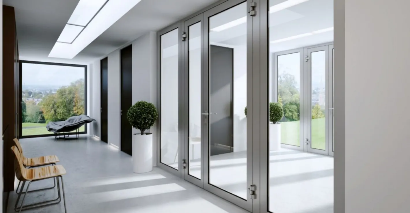 Алюминиевые двери сохраняют тепло, тишину и служат долго.