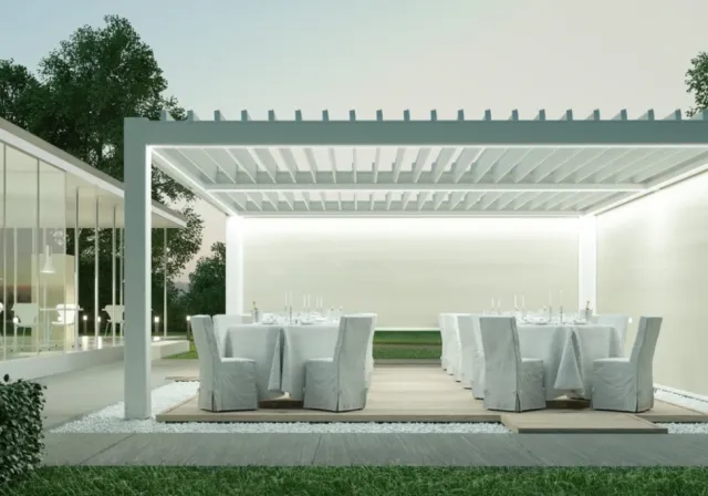 Алюминиевые перголы для ресторана