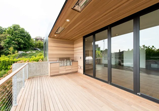 Алюминиевые двери для террасы