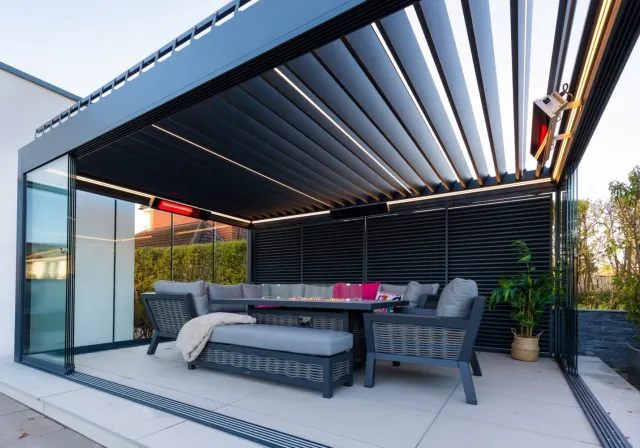 Алюминиевые раздвижные беседки