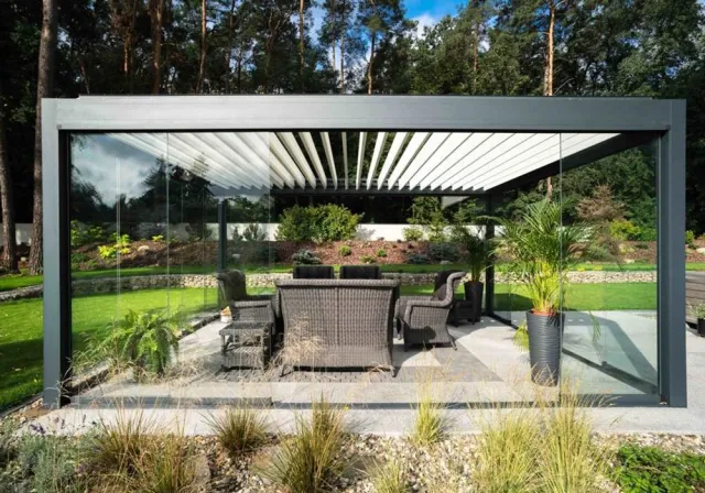 Готовые алюминиевые беседки