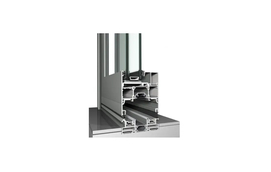 Двери гармошка из теплого алюминиевого профиля