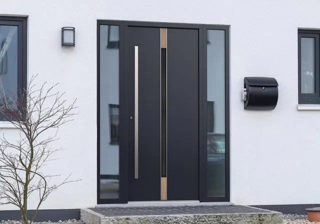 Алюминиевые двери для загородного дома